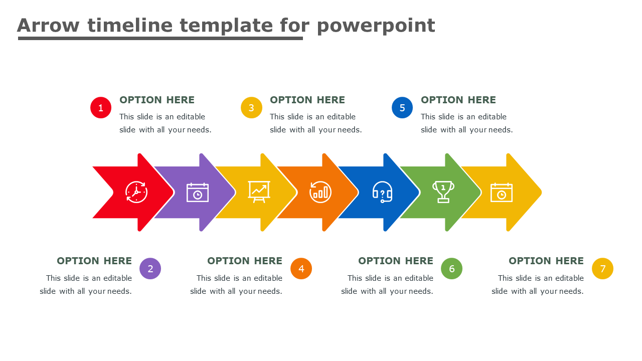 Free - Arrow Timeline PPT Presentation and Google Slides Themes